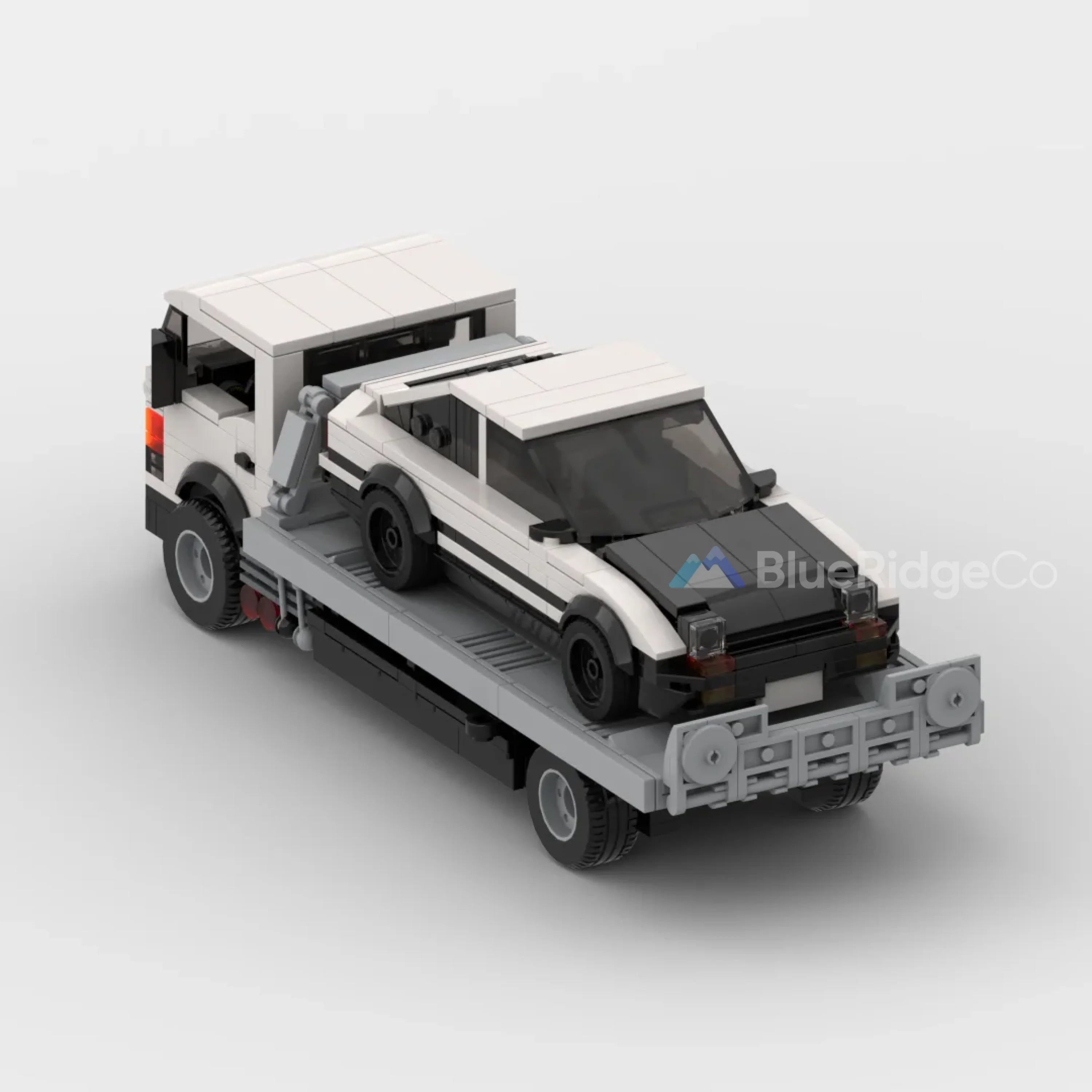 Flatbed Tow Truck - LEGO Compatible Building Blocks | BlueRidge Co.