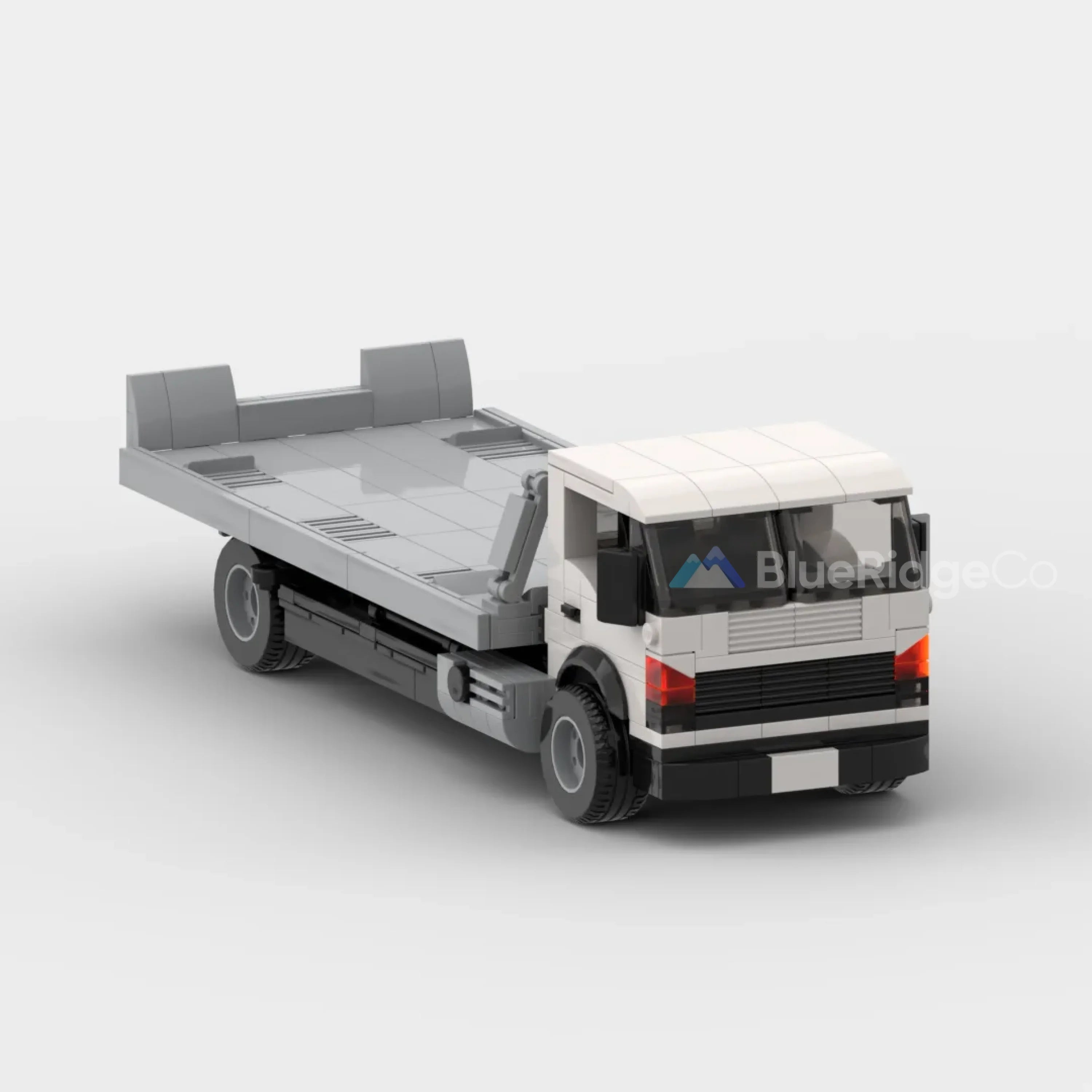 Flatbed Tow Truck - LEGO Compatible Building Blocks | BlueRidge Co.