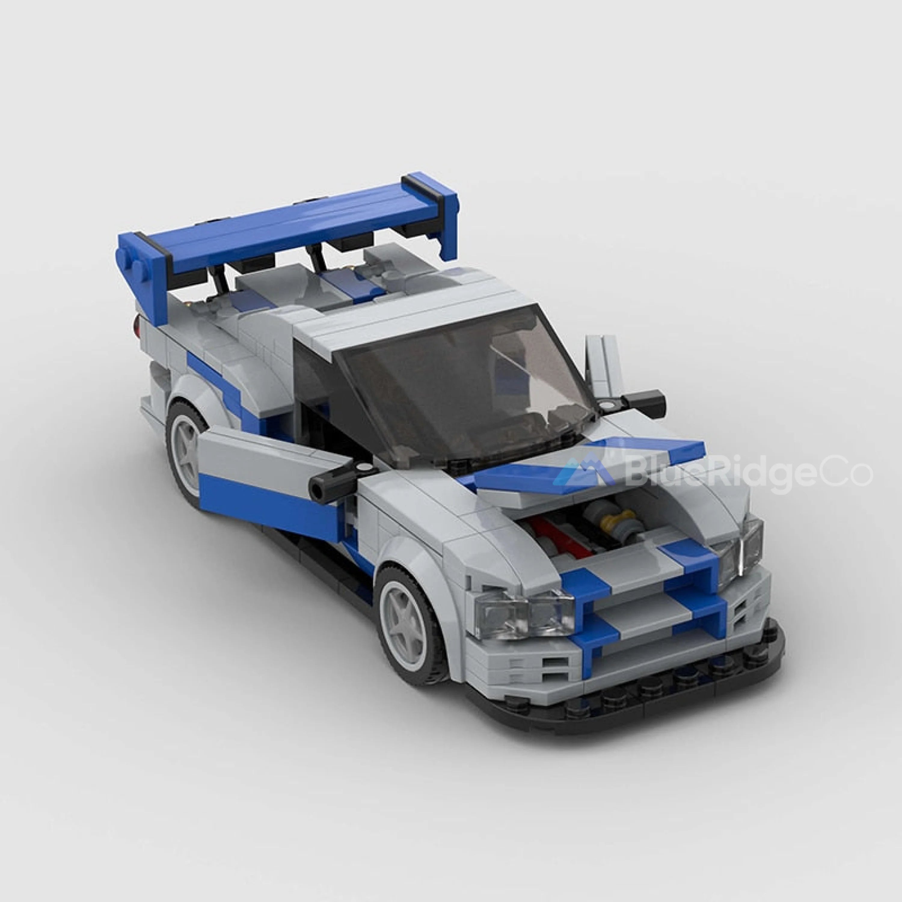 Nissan R34 Skyline GT-R (Fast & Furious) - LEGO Compatible Building Blocks | BlueRidge Co.