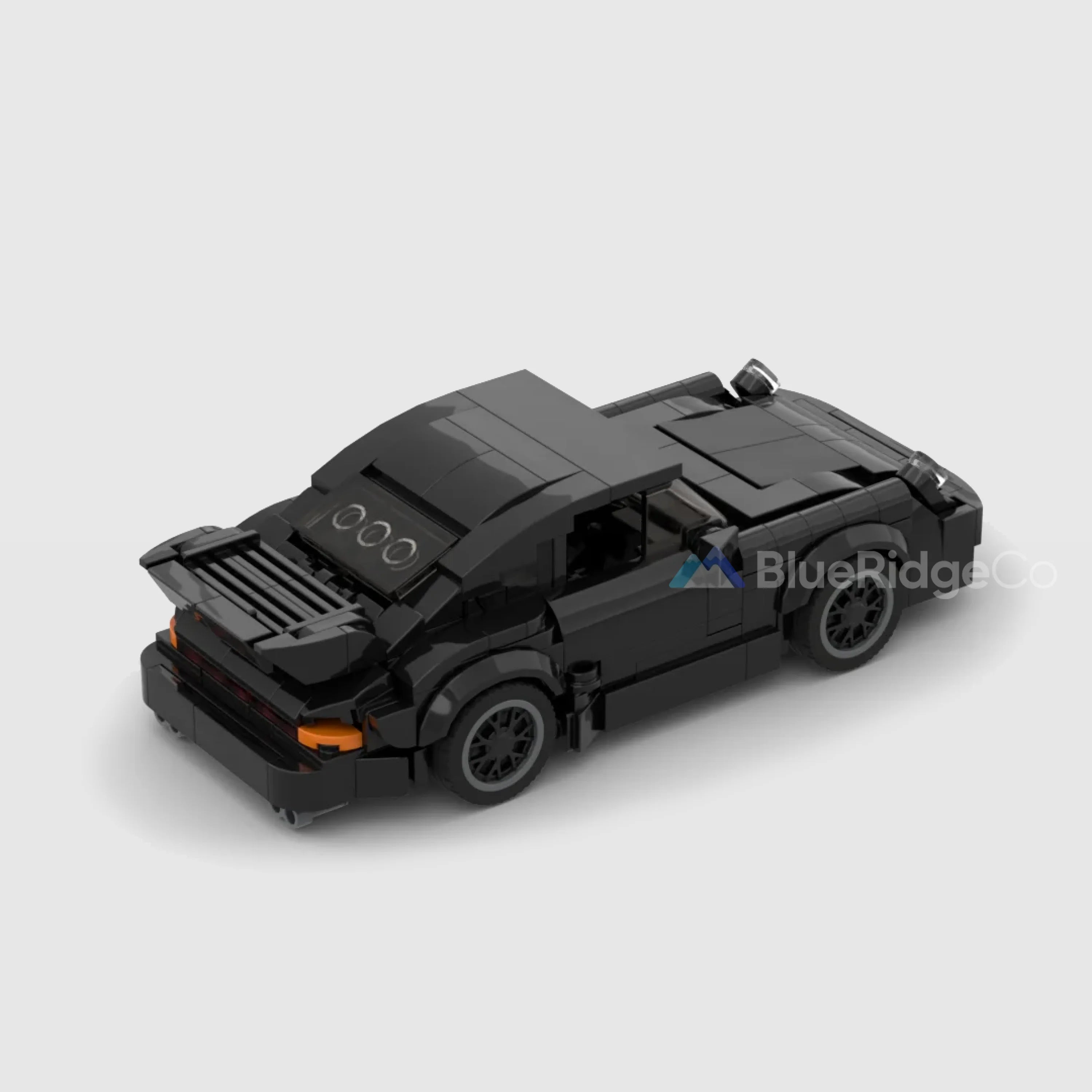 Porsche 911 Turbo Blackbird (Wangan Midnight) - LEGO Compatible Building Blocks | BlueRidge Co.