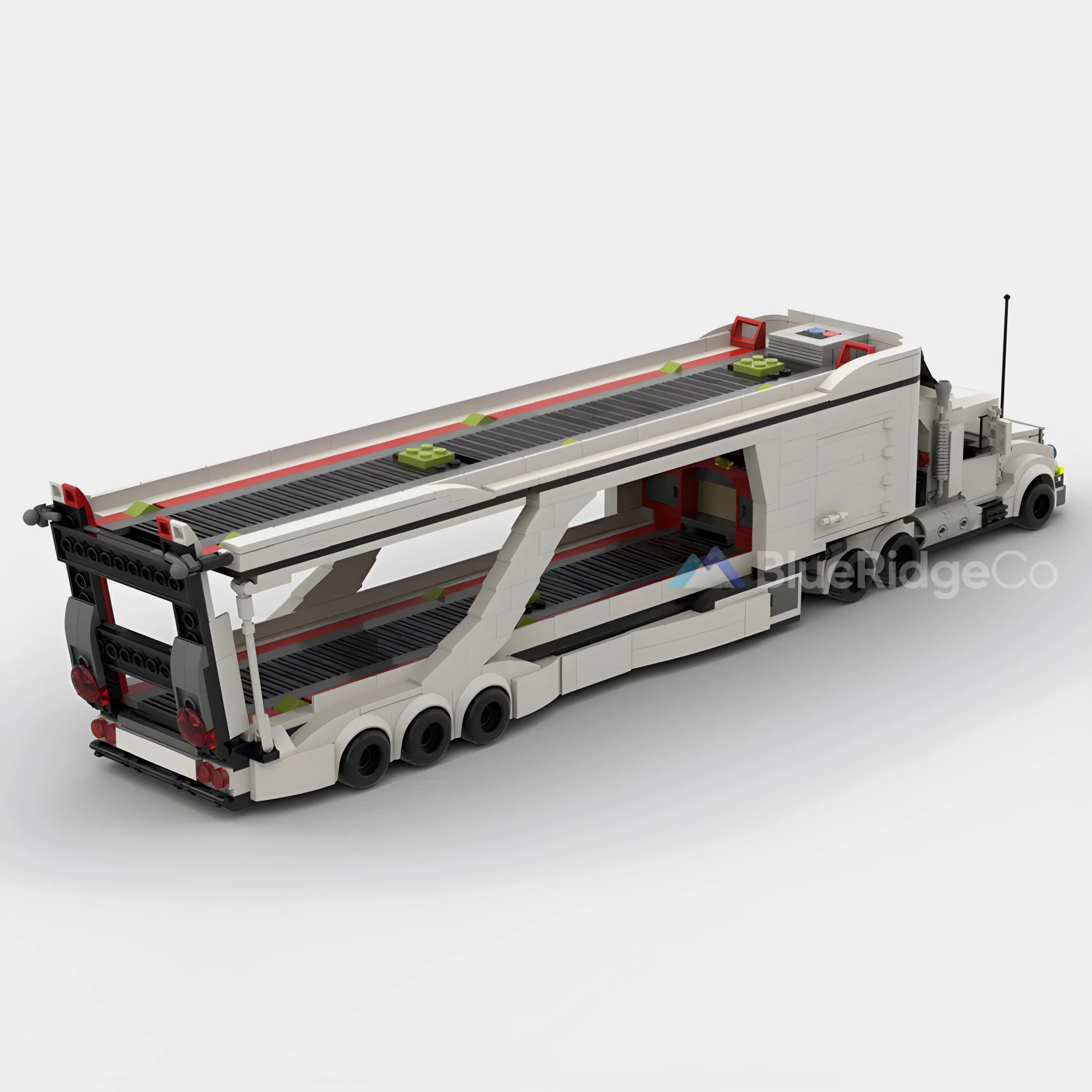 Big Rig Car Transporter - LEGO Compatible Building Blocks | BlueRidge Co.