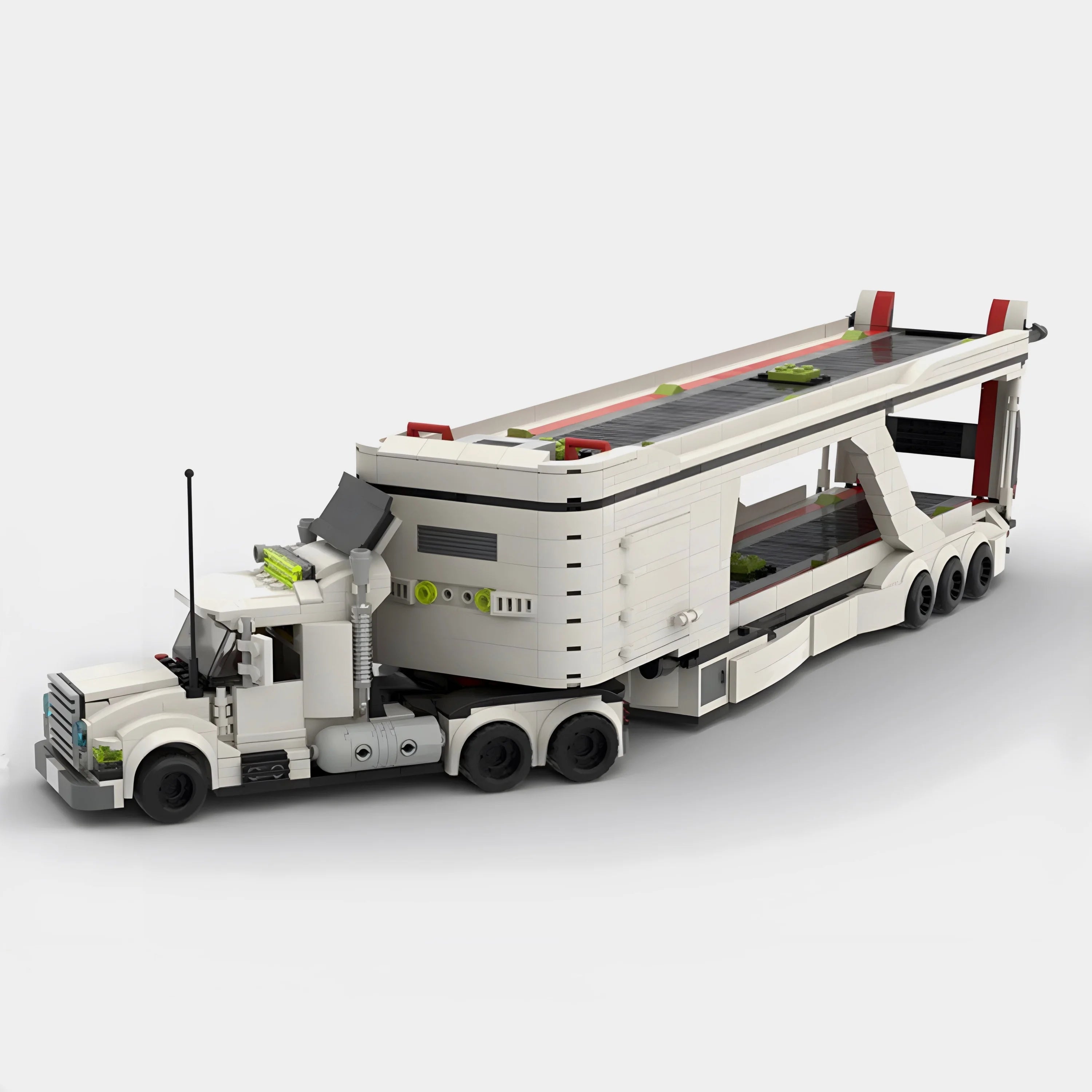 Big Rig Car Transporter - LEGO Compatible Building Blocks | BlueRidge Co.