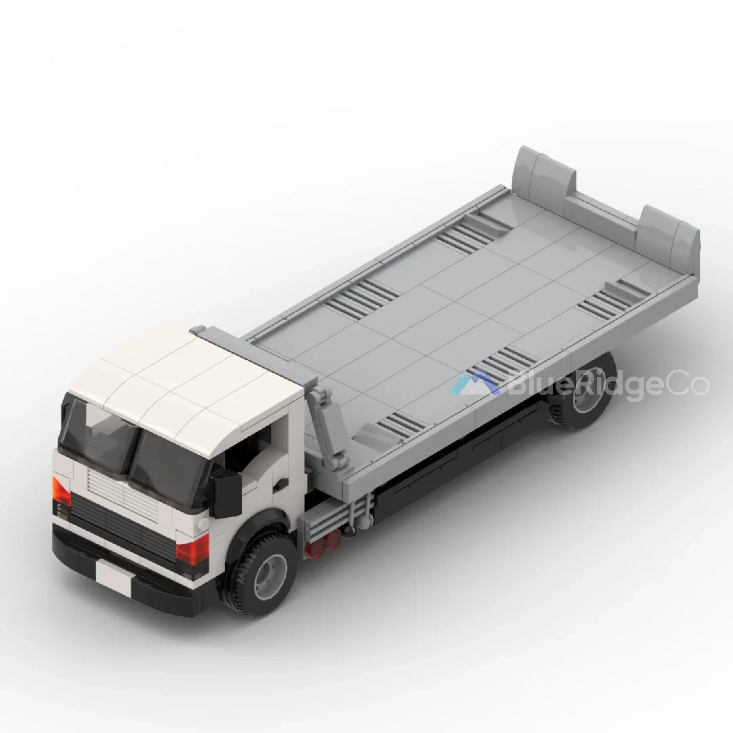 Flatbed Tow Truck - LEGO Compatible Building Blocks | BlueRidge Co.