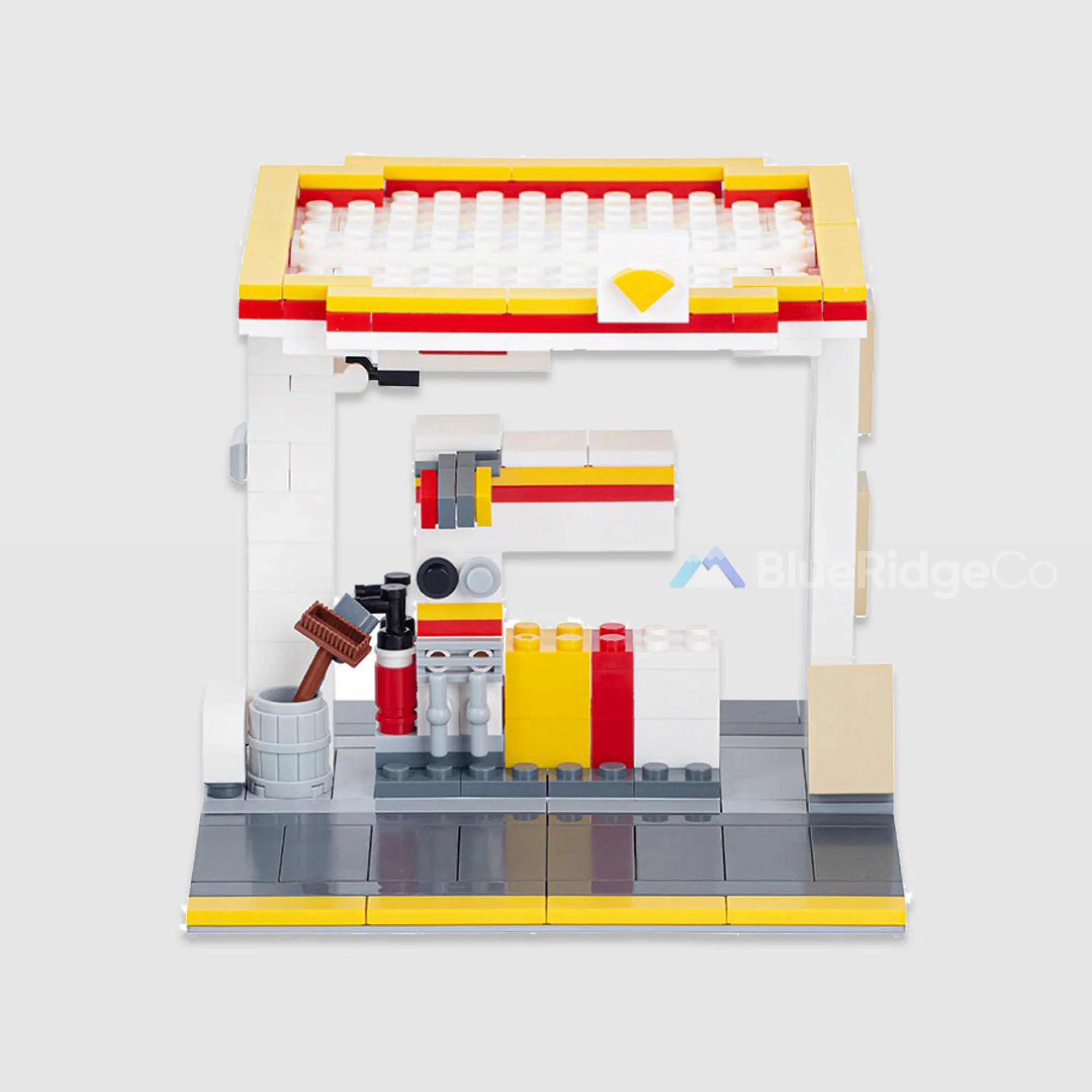 Gas Station - LEGO Compatible Building Blocks | BlueRidge Co.