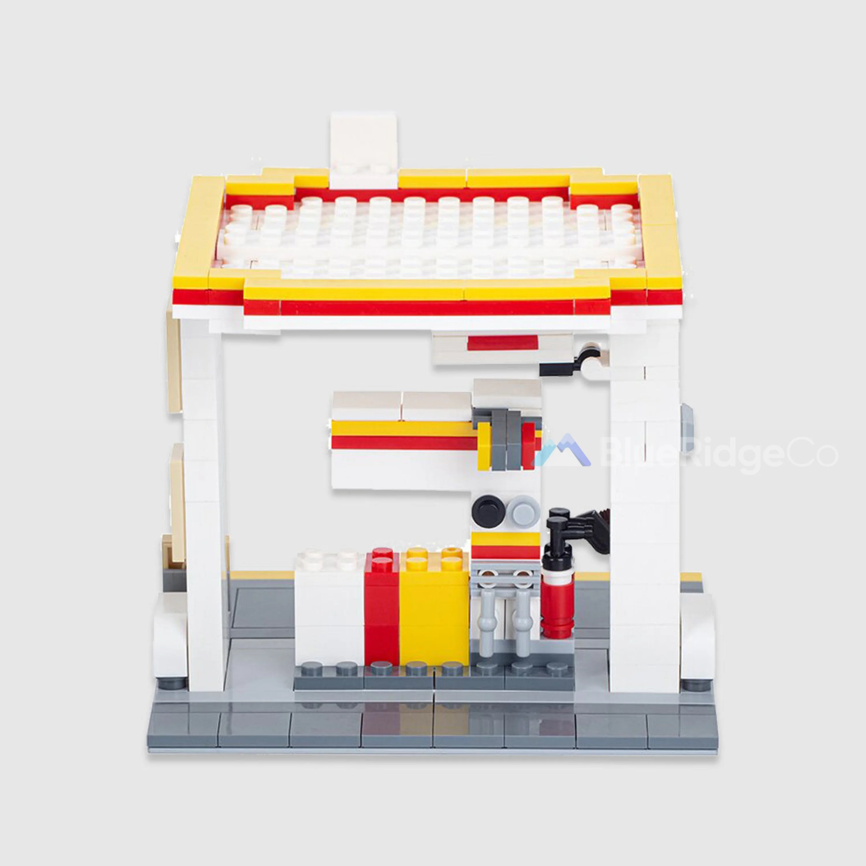 Gas Station - LEGO Compatible Building Blocks | BlueRidge Co.