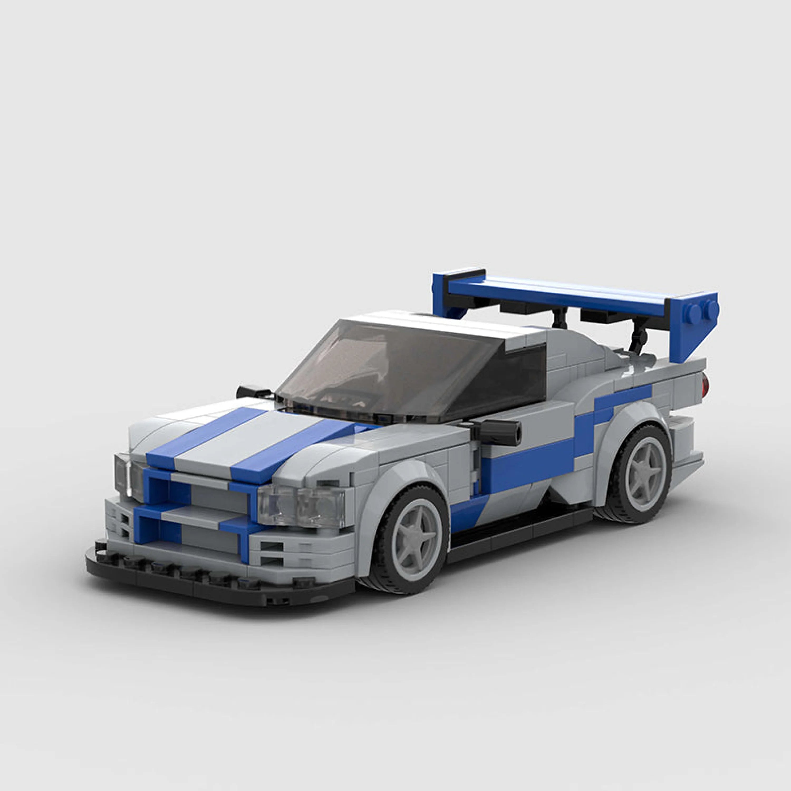 Nissan R34 Skyline GT-R (Fast & Furious) - LEGO Compatible Building Blocks | BlueRidge Co.