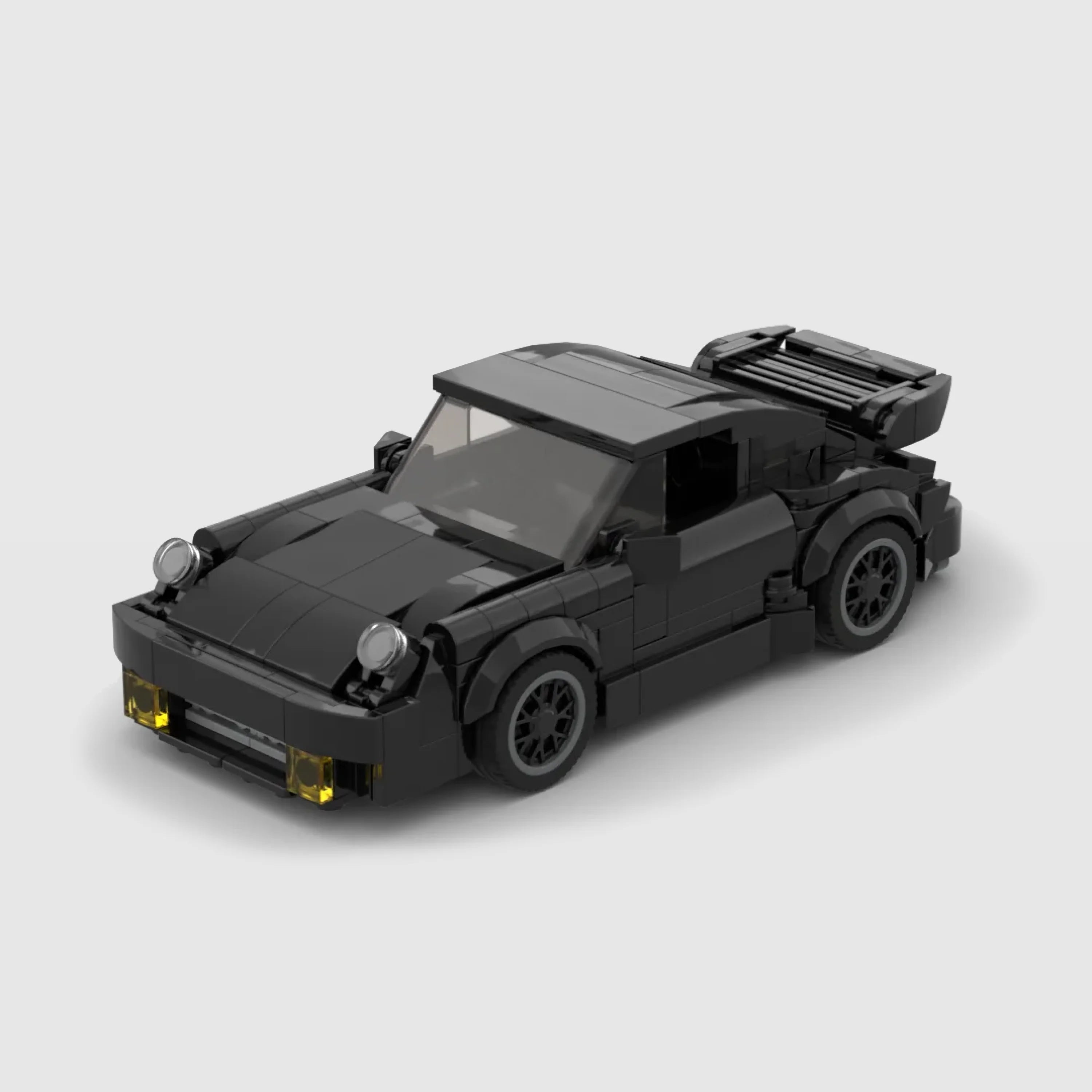 Porsche 911 Turbo Blackbird (Wangan Midnight) - LEGO Compatible Building Blocks | BlueRidge Co.