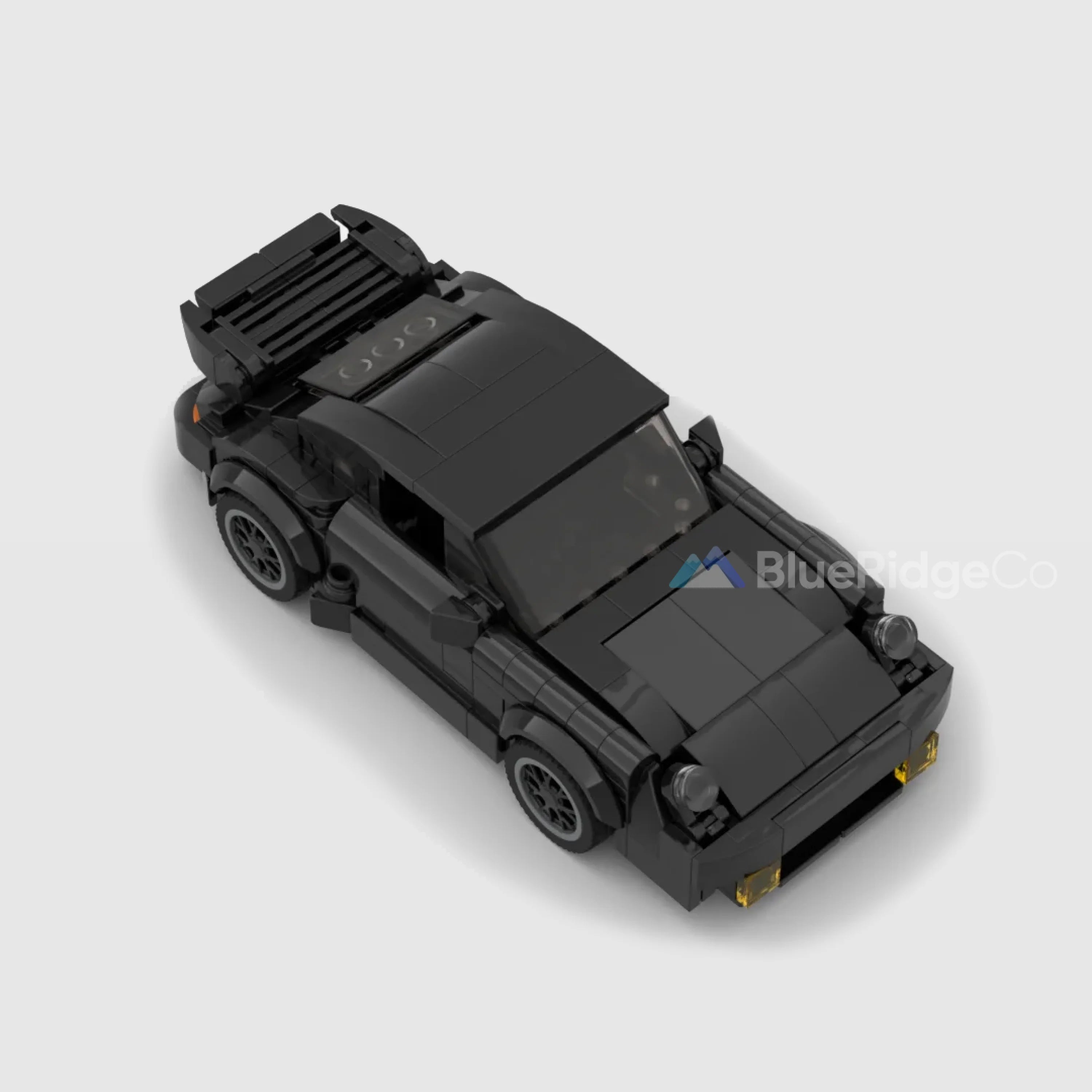 Porsche 911 Turbo Blackbird (Wangan Midnight) - LEGO Compatible Building Blocks | BlueRidge Co.